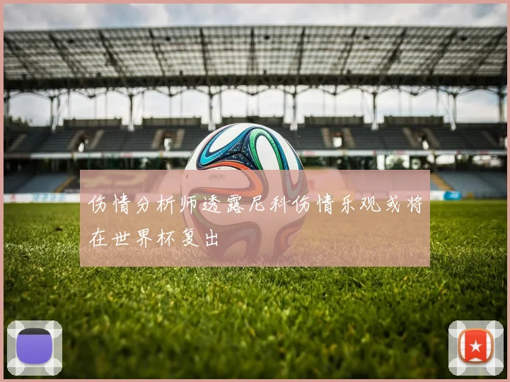 伤情分析师透露尼科伤情乐观或将在世界杯复出